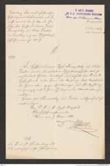 k.k. naturhistorisches Hofmuseum, Intendanzakten 1885-1896 (Hauer), Aktenzahl Z.313.a/1890, Seite 1